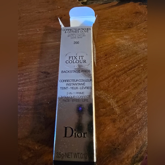 NIB Dior Fix It Colour 2-in-1 Prime & Conceal Face #200 Apricot 0.12oz - Picture 3 of 7